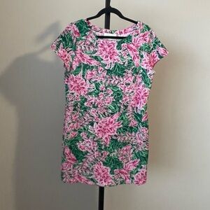 Cappagallo Floral Midi Dress with Sleeves Size Large